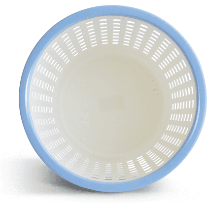 Урна для мусора "Deli", 11.5 л, пластик, белый, голубой - 3