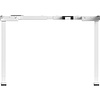 Стол с электроприводом WellDesk Prime 1300x675х18 белый/акация лэйкленд (9191462+9072453) - 6