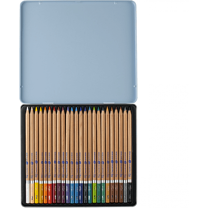 Карандаш акварельный "Белые ночи", набор 24 цветов, жестяной пенал - 3