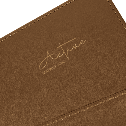 Блокнот "3223-10", А5, 80 листов, линейка, темно-коричневый, -50% - 4