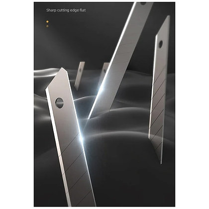 Нож для бумаги "Deli Home", 9 мм, чёрный - 7