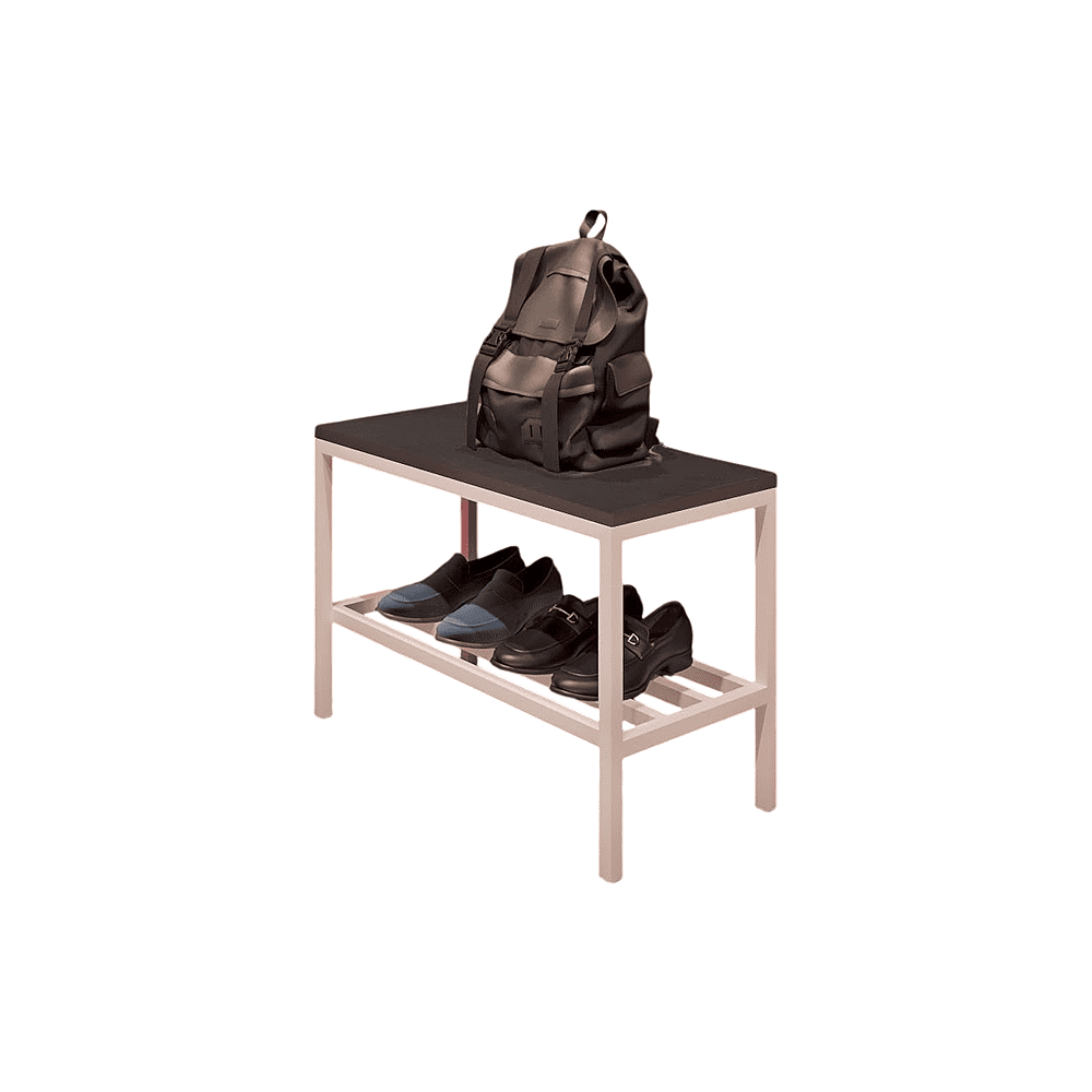 Обувница ALLERD 1 RION, белый муар, Металл Бруклин