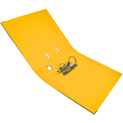 Папка-регистратор "Yesli:", А4, 75 мм, ПВХ, желтый - 5