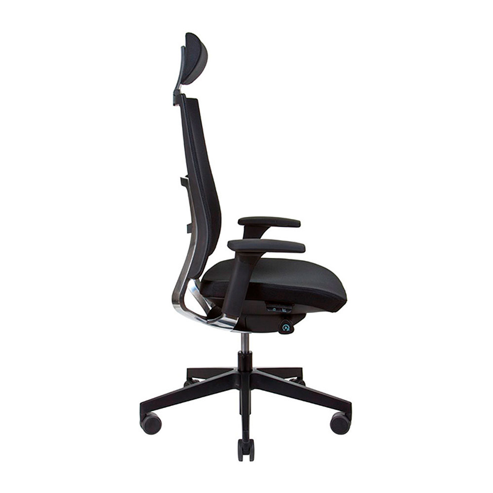 Кресло для руководителя Profim "Violle 151SFL P62PU Black", ткань, сетка, пластик, черный - 2