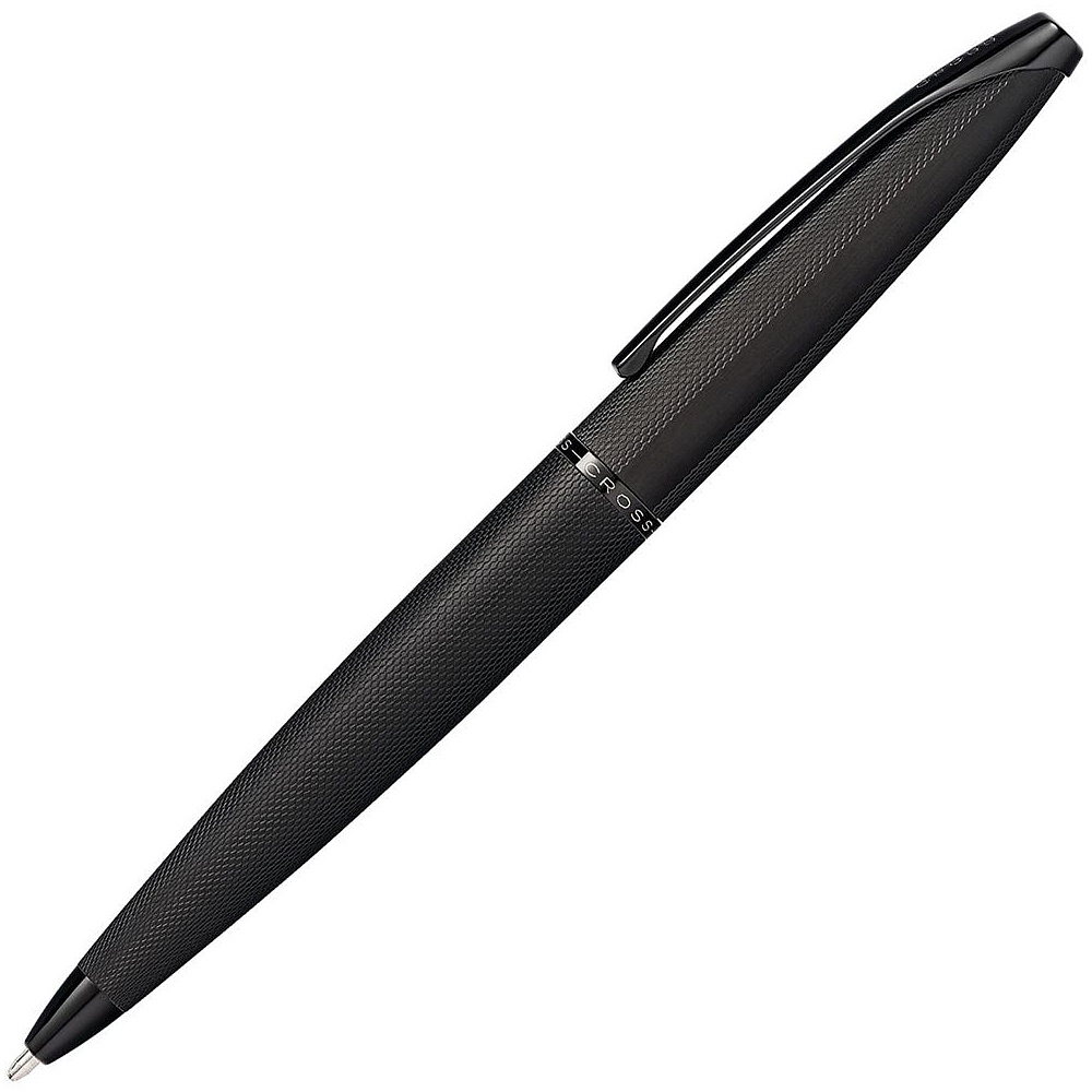 Ручка шариковая автоматическая "Cross ATX Brushed Black", 0.7 мм, черный, стерж. черный