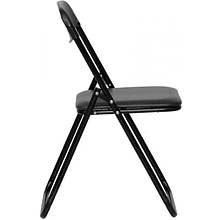 Стул для посетителей JACK BLACK кожзам, черный