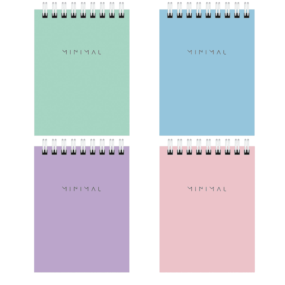Блокнот "Minimal Pastel", А7, 40 листов, клетка, ассорти