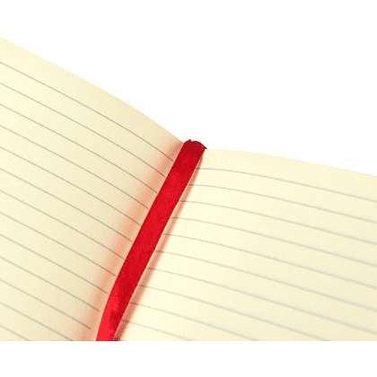 Блокнот "1818-16", А5, 96 листов, на резинке, красный - 5