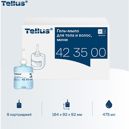 Мыло-гель Tellus Премиум для тела и волос, 475 мл, SC2 мини - 7