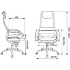 Кресло для руководителя Бюрократ "CH-609SL", экокожа, сетка, металл, черный - 6
