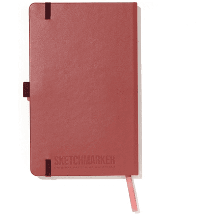 Скетчбук "Sketchmarker", 13х21 см, 140 г/м2, 80 листов, красный винтаж - 4