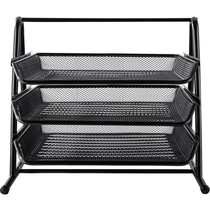 Модуль горизонтальный "Deli" на 3 лотка, черная сетка - 4