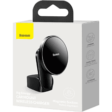 Держатель  для iPhone 12 Baseus WXJN-01 Big Energy Car Mount Wireless Charger, 15W Black