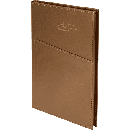 Блокнот "3223-10", А5, 80 листов, линейка, темно-коричневый - 2