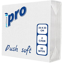 Салфетки бумажные PROtissue, Push Soft