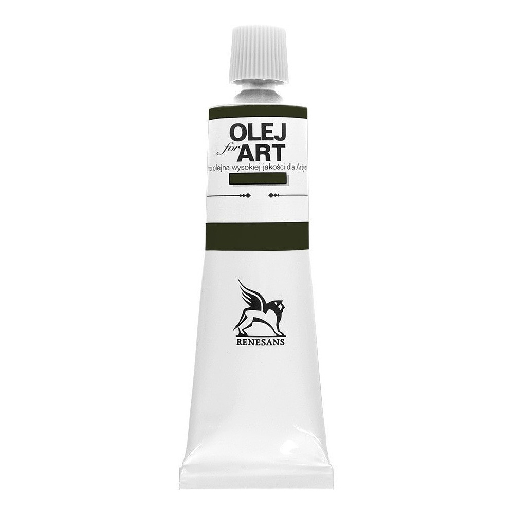 Краски масляные Renesans "Oils for art", 74 земля зеленая жженая, 60 мл, туба