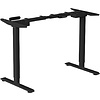 Стол с электроприводом WellDesk Prime 1300x675х18 черный/дуб термо черно-коричневый (9191461+9178193) - 5
