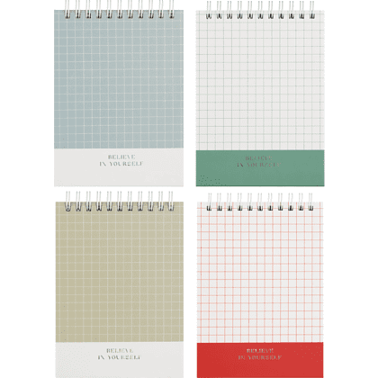 Блокнот "Shiny mono", А6, 80 листов, клетка, ассорти