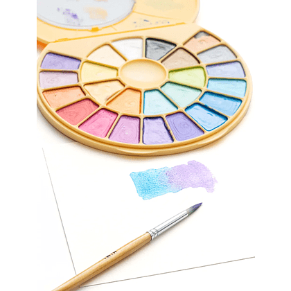 Краски акварельные металлик "Himi", набор, 24 цвета - 5