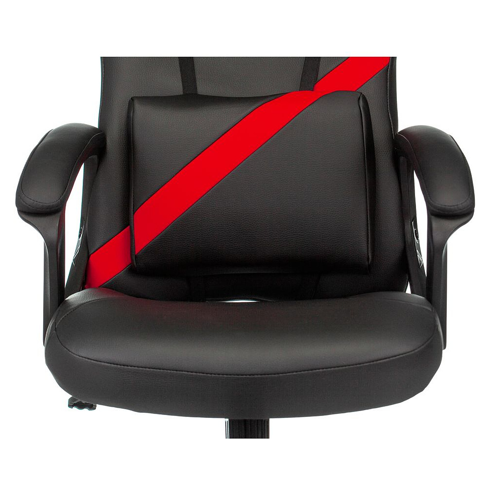 Кресло игровое "Zombie DRIVER", экокожа, пластик, черный, красный - 5