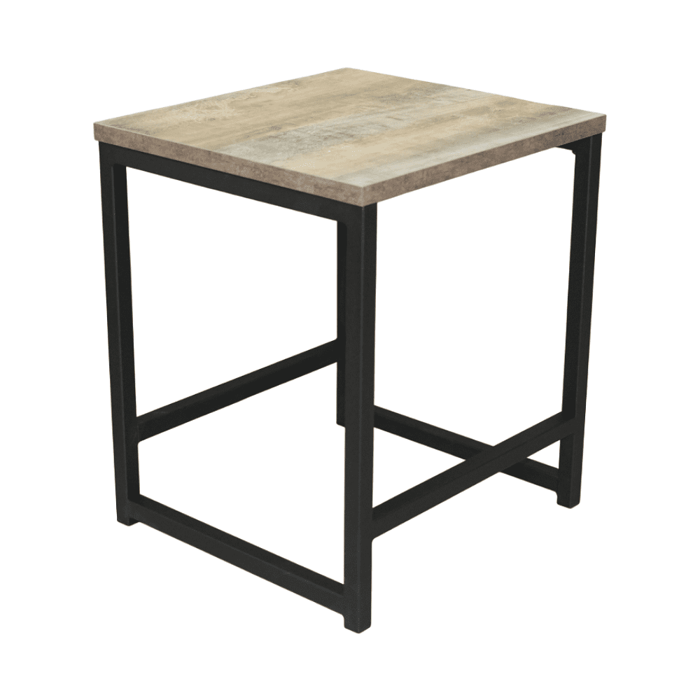 Табурет RION ALLERD, металл, ЛДСП, черный муар, Австралийское дерево