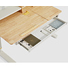 Стол Ergosmart регулируемый Galleon, 1200х700х(520-760) мм, гевея беленая, с книжной полкой - 9
