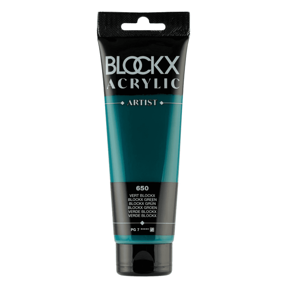 Краски акриловые "Blockx", 650 зеленый Блокс, 120 мл