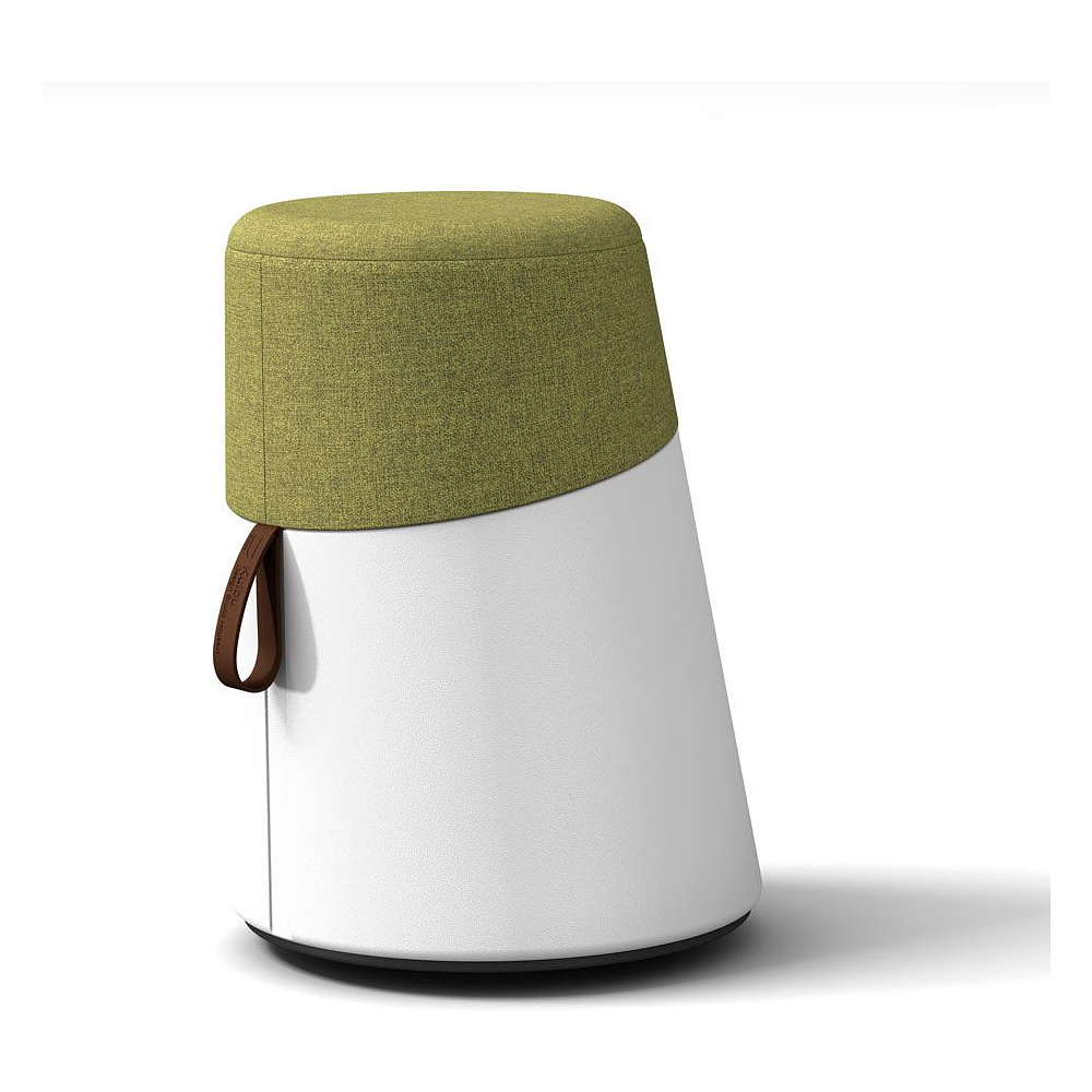 Стул для активного сидения SOKOA KULBU, ткань, полиэтилен органический, светло-зеленый меланж, белый