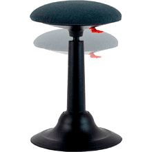 Стул для активного сиденья "Cloud", пластик, черный, серый