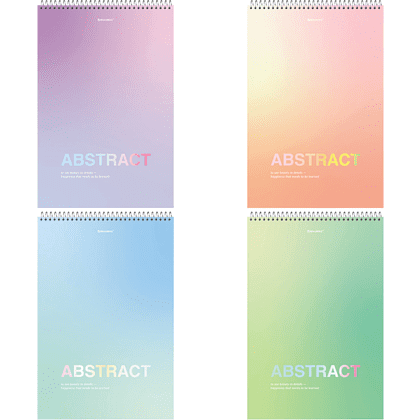 Блокнот "Abstract", А4, 80 листов, клетка, ассорти