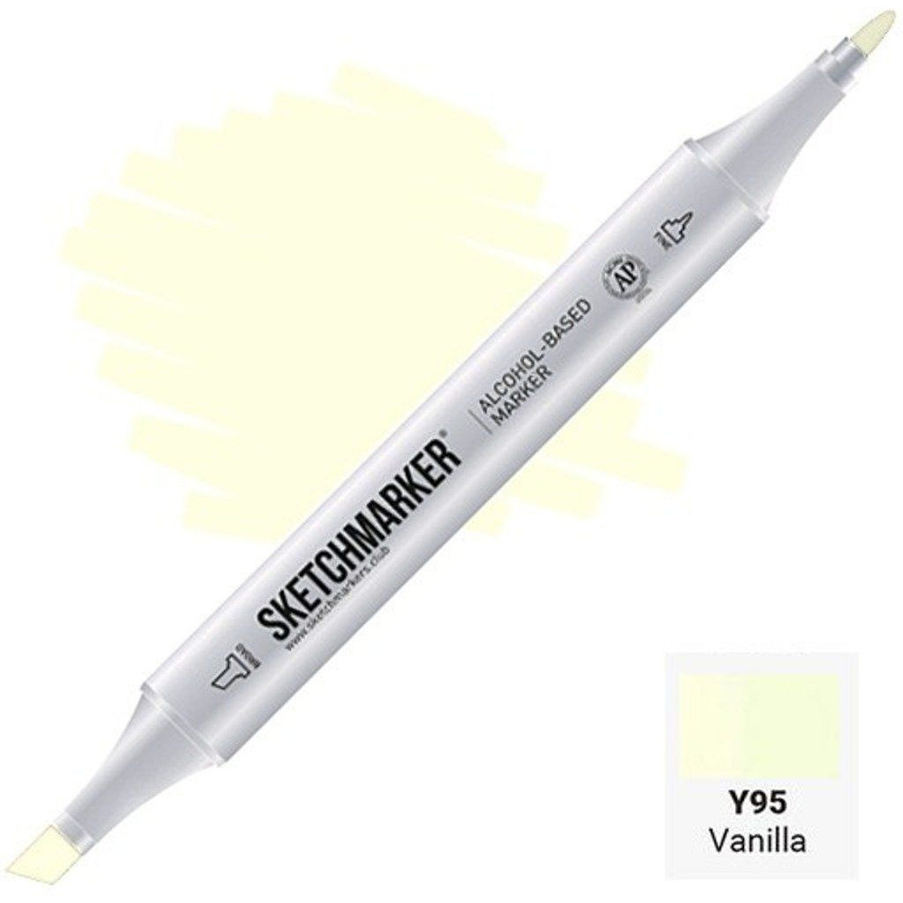 Маркер художественный "Brushmarker", двухсторонний, Y95 ванильный