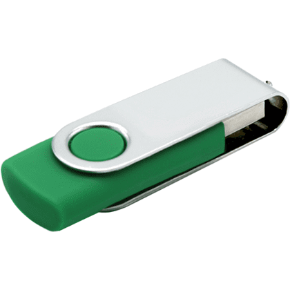 USB Flash 2.0 16 Gb VDF-008, пластик, метал, зеленый  