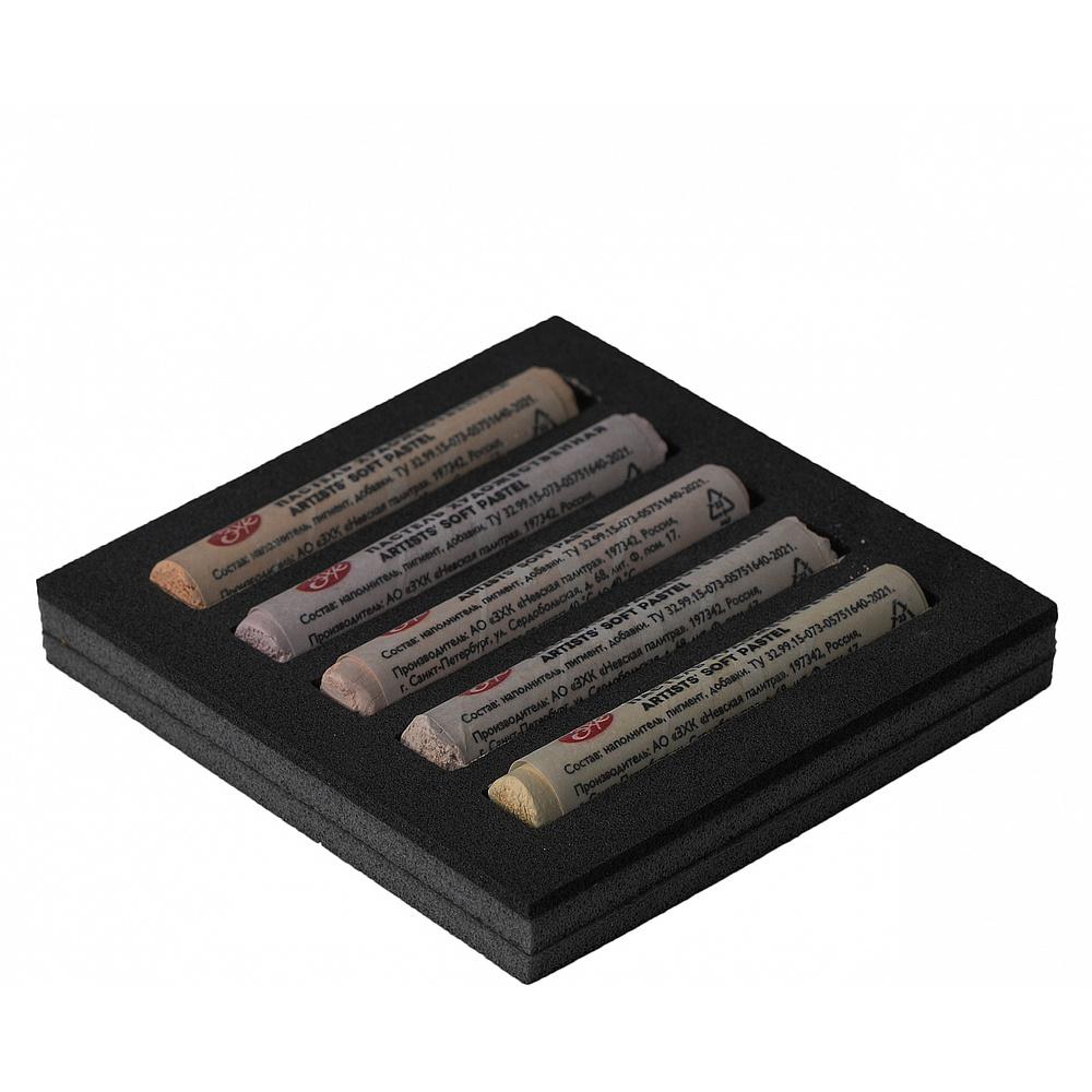 Пастель мягкая "Мастер Класс телесные оттенки", набор 5 цветов - 4