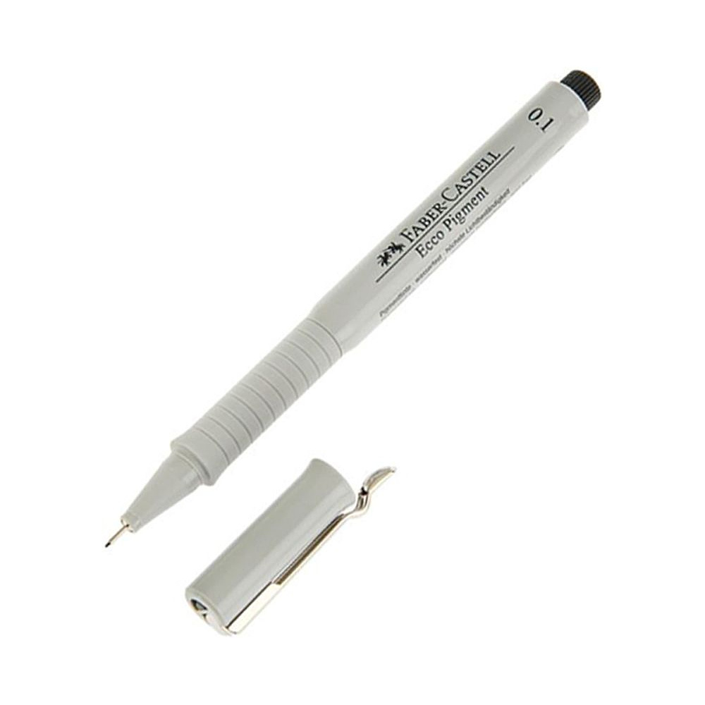 Ручка-лайнер "Ecco Pigment", 0.1 мм, черный