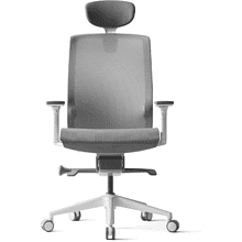 Кресло для руководителя BESTUHL "J15", сетка, пластик, серый, -50%