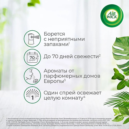 Освежитель воздуха Air Wick Fresh Matic Утренний лес, сменные аэрозольные баллоны, 250 мл - 3