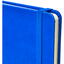 Блокнот "1818-16", А5, 96 листов, на резинке, синий