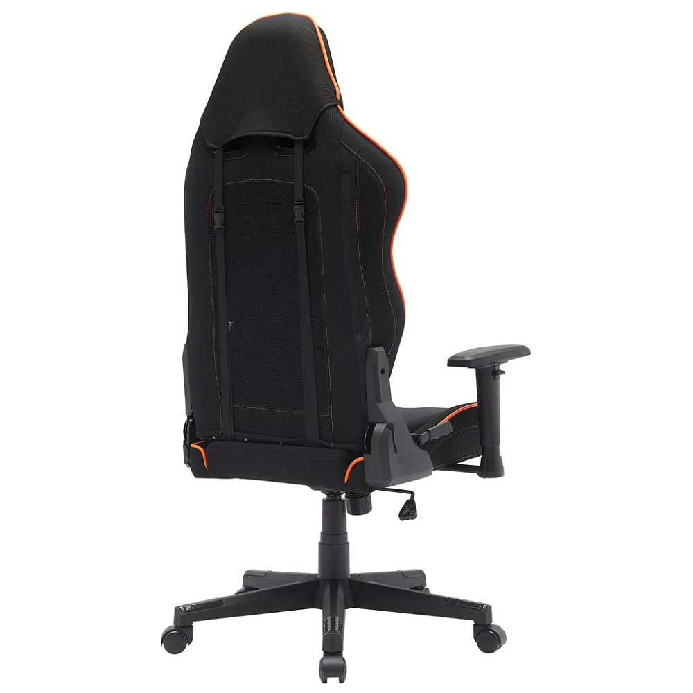 Кресло игровое EVERPROF "Panther", ткань, пластик, черный, оранжевый - 4