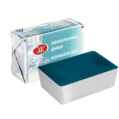 Краски акварельные "Белые ночи", 559 аквамариновая дымка, кювета