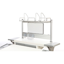 Полка Comf-Pro MINI SMART задняя, 840х620х240 мм, дуб белый, c доской белой