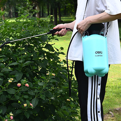 Опрыскиватель Deli GS EDL581105A, помповый, 5 л, голубой, черный - 4