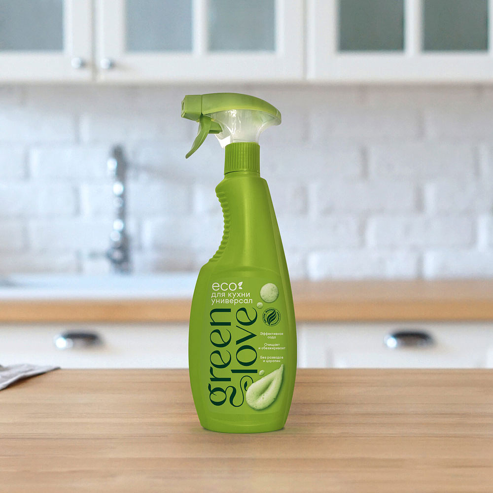 Средство чистящее универсальное "Green Love" с содой, 500 мл, экологичное, спрей - 2