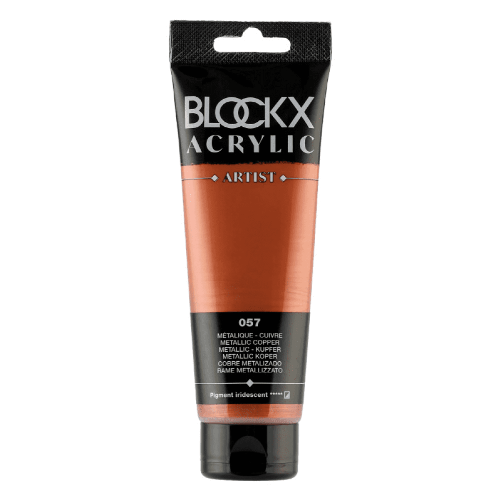 Краски акриловые "Blockx", 057 медь металлик, 120 мл