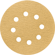 Круг шлифовальный абразивный Krugo Master, 8 отверстий, d125, p.800, 10 штук