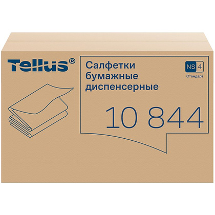 Салфетки Tellus Стандарт NS4, для диспенсера, 200 листов, 2 слоя, белый - 3
