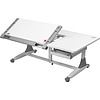 Стол Comf-Pro King Desk, 1400х765х(530-770) мм, белый, зеленый - 5