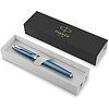 Ручка перьевая Parker "IM Premium Blue Grey CT", F, голубой, серебристый, патрон синий - 4