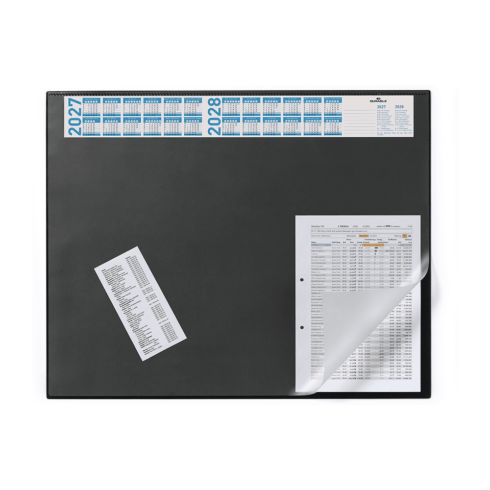 Бювар с поднимающимся верхом, 52x65 см, черный - 3