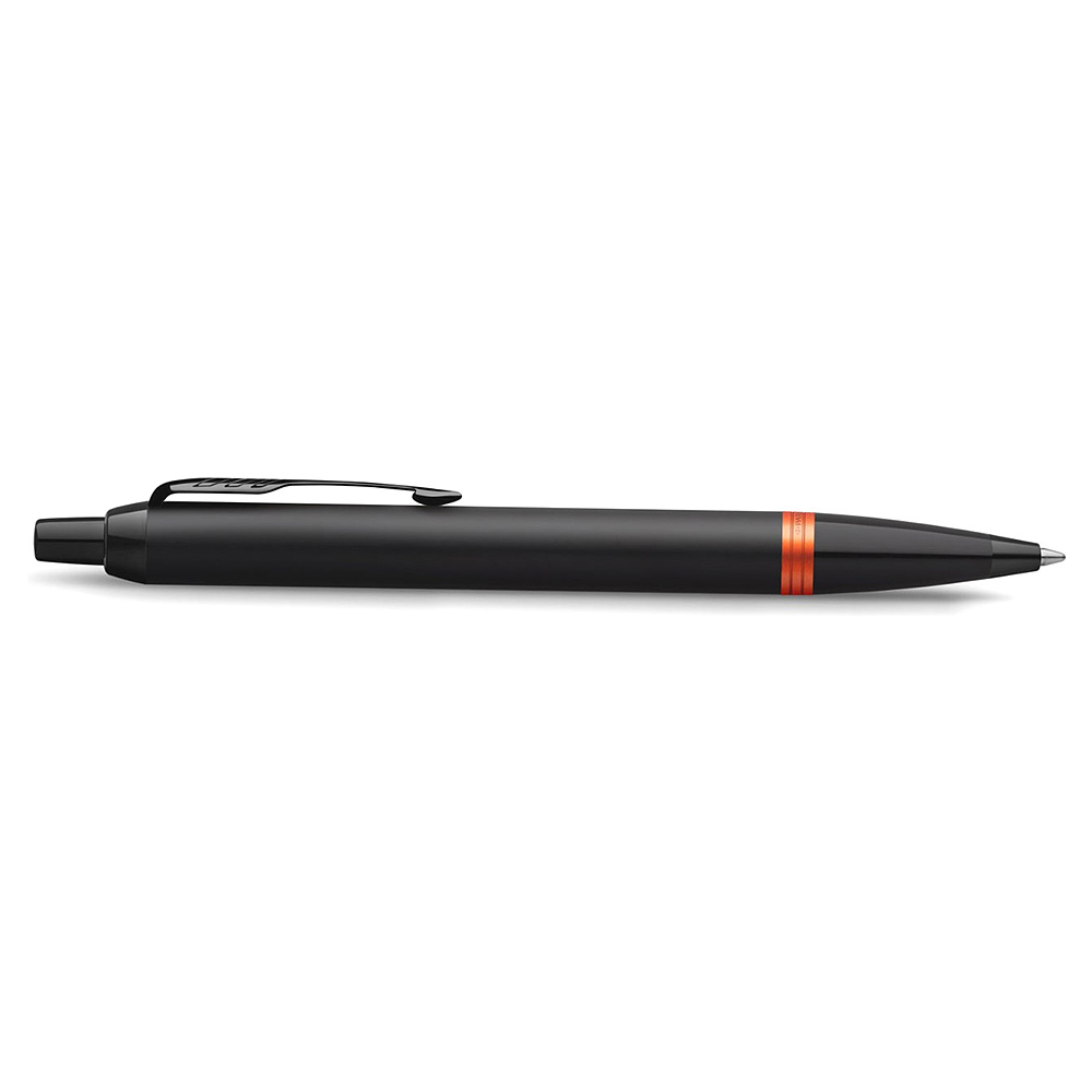 Ручка шариковая автоматическая Parker "IM Vibrant Rings K315", 0,7 мм, черный, оранжевый, стерж. синий - 4