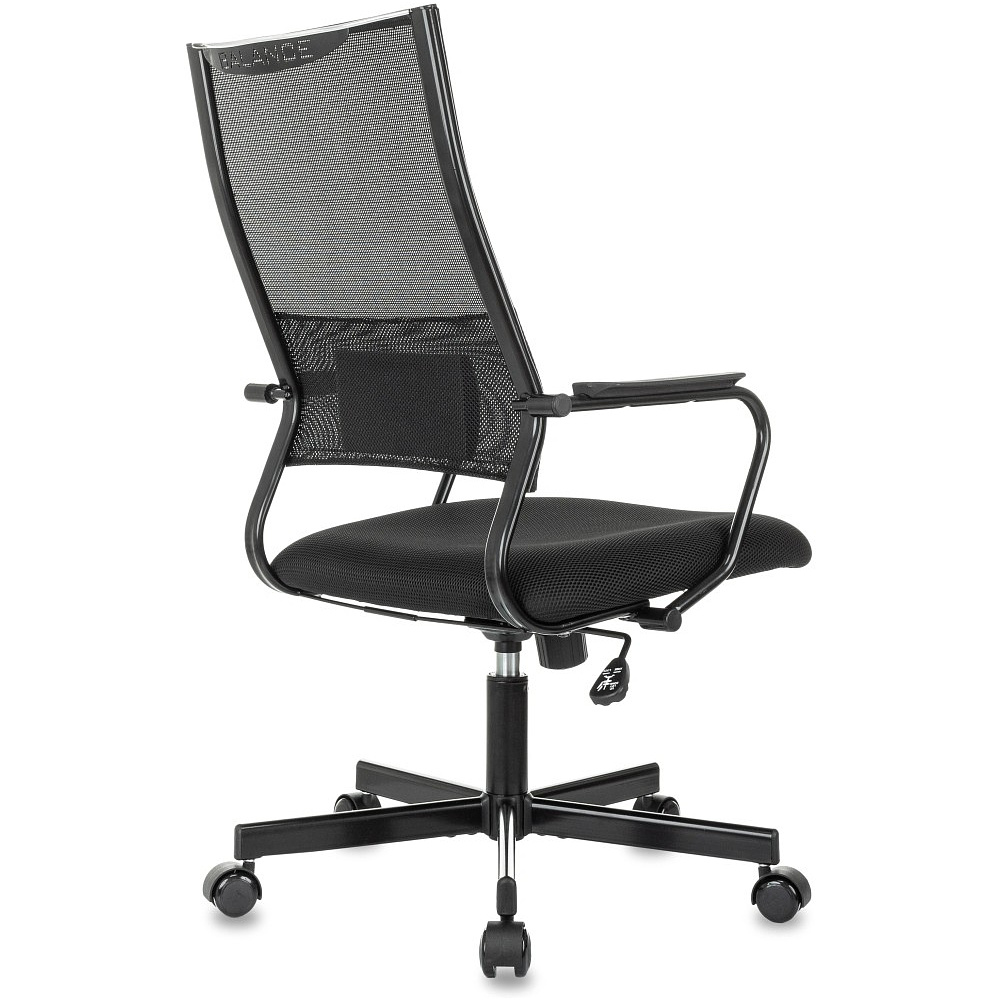 Компьютерное кресло Бюрократ CH Balance, сетка, ткань, черный, металл, черный - 5
